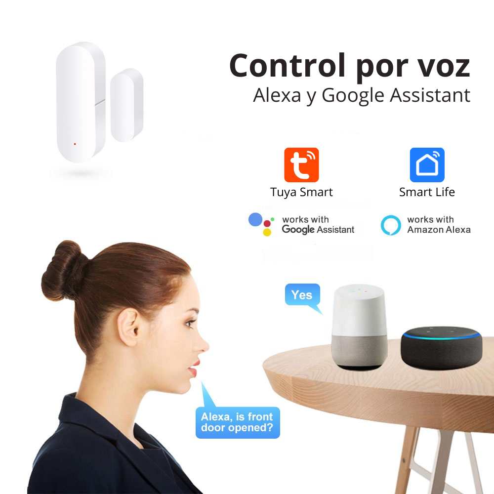 Pack seguridad 3 en 1: Cámara + Sensor PIR +Sensor Puerta/ventana 50% OFF