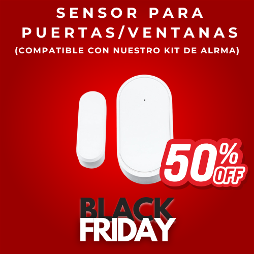 Sensor puerta/ventana compatible con kit de alarma 50% OFF