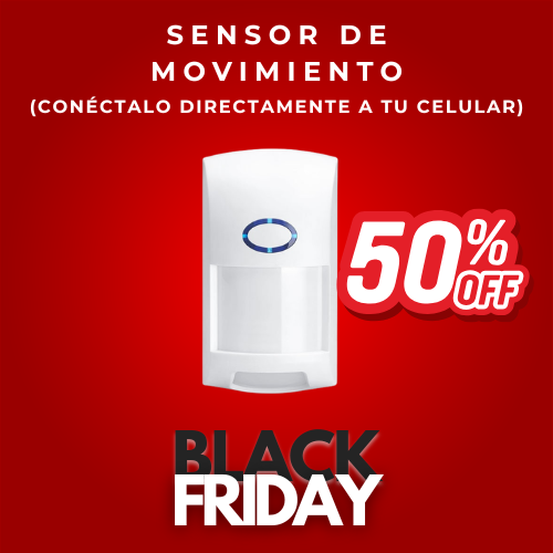 Sensor de movimiento PIR 50% OFF