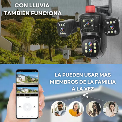 Cámara de seguridad 4 en 1 + tarjeta microSD 128 GB de Regalo🎁