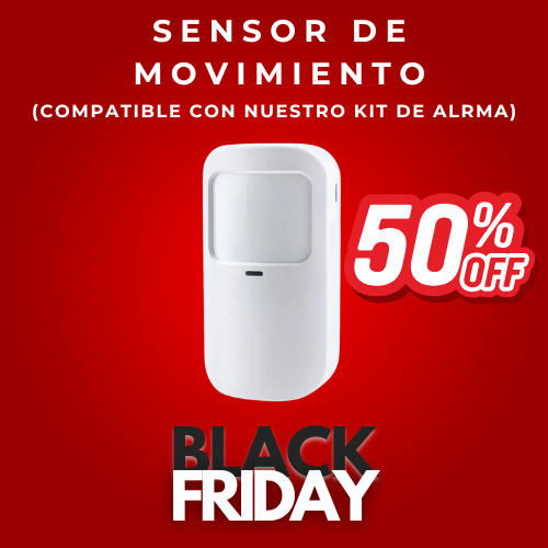 Sensor de movimiento compatible con kit de alarma 50% OFF