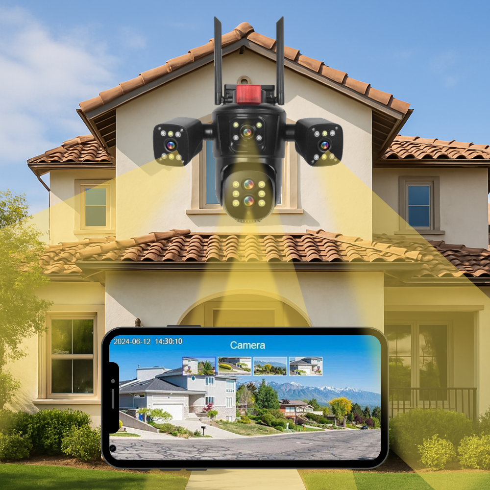 Cámara de seguridad 4 en 1 + tarjeta microSD 128 GB de Regalo🎁