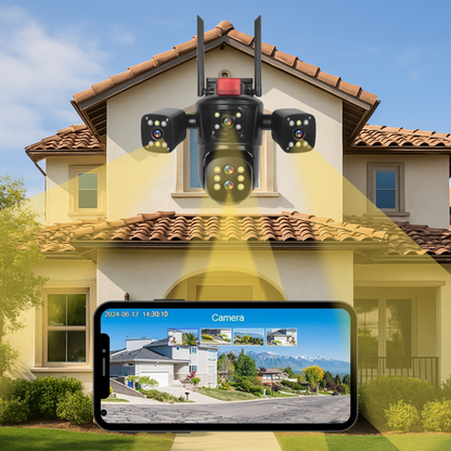 Cámara de seguridad 4 en 1 + tarjeta microSD 128 GB de Regalo🎁