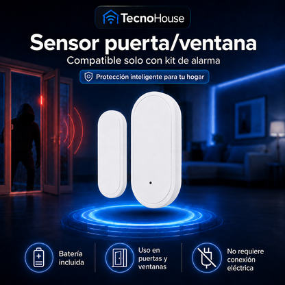 50% OFF Sensor puerta/ventana compatible sólo con kit de alarma